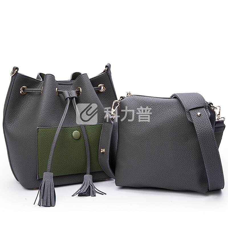 PLOVER PLOVER 女士单肩包 休闲斜挎单肩子母包 P16701L003J灰色
