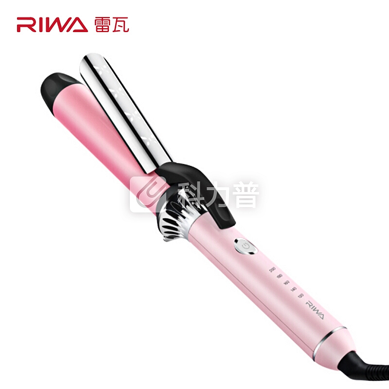雷瓦(RIWA) 卷发棒 温控大波浪卷发器 坚果油养护涂层夹板 熨板烫发美发电卷棒 RB-8338