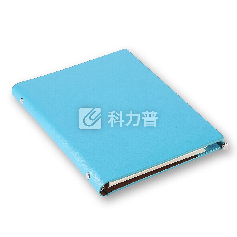 信发(TRNFA)TB-K828D 拉丝皮面笔记本加厚记事薄 创意6孔活页高档商务日记本会议本子(浅蓝色)
