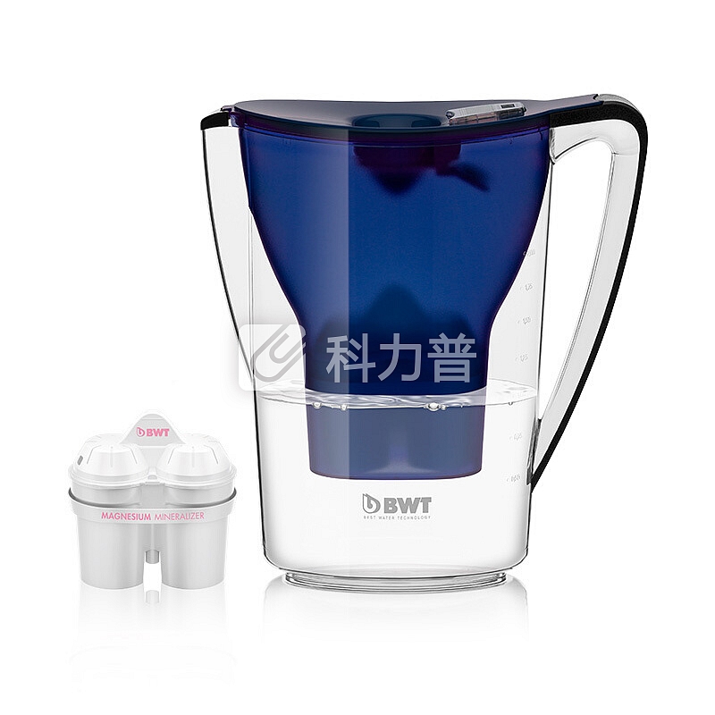 倍世(BWT)德国原装进口 过滤净水器 家用滤水壶 净水壶 Penguin2.7L深海蓝