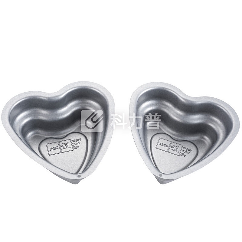 北美电器(ACA)4寸心形蛋糕模具(2个装) 不粘烘焙模具ABT-HPXX04