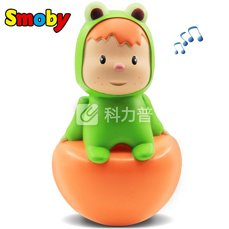 法国Smoby婴幼儿不倒翁玩具 宝宝摇铃玩具3-6-12个月 启蒙早教益智玩具 青蛙周岁礼物