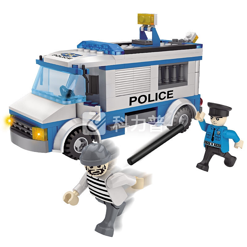 积高(COGO)新城市系列积木之警车 儿童拼装玩具 男孩启蒙益智礼物立体拼插玩具积木194片 4150-B01