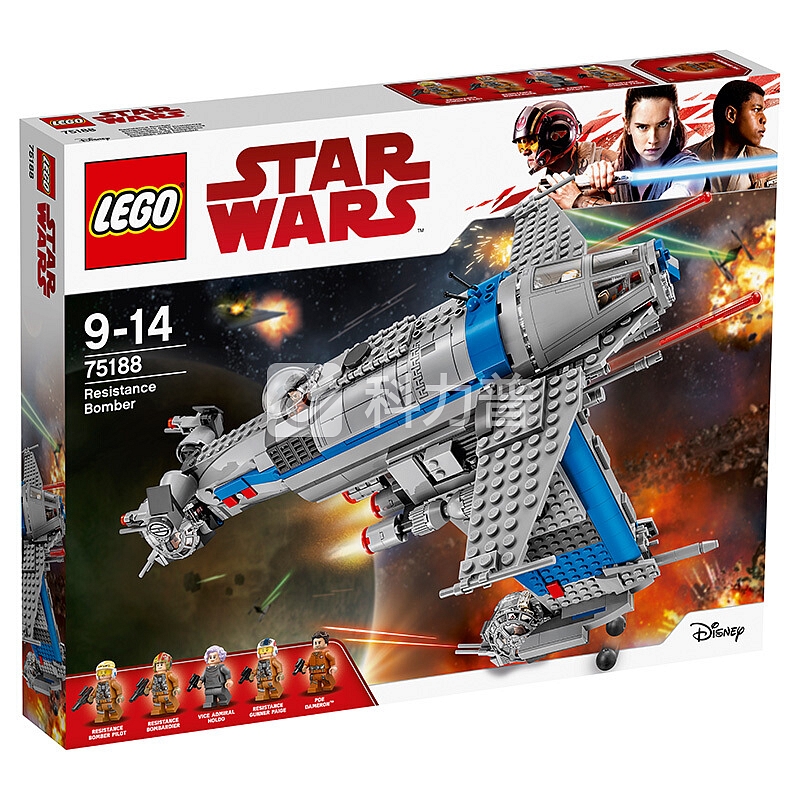 乐高(LEGO)积木 星球大战Star Wars抵抗组织轰炸机9-14岁 75188 儿童玩具 男孩女孩生日礼物