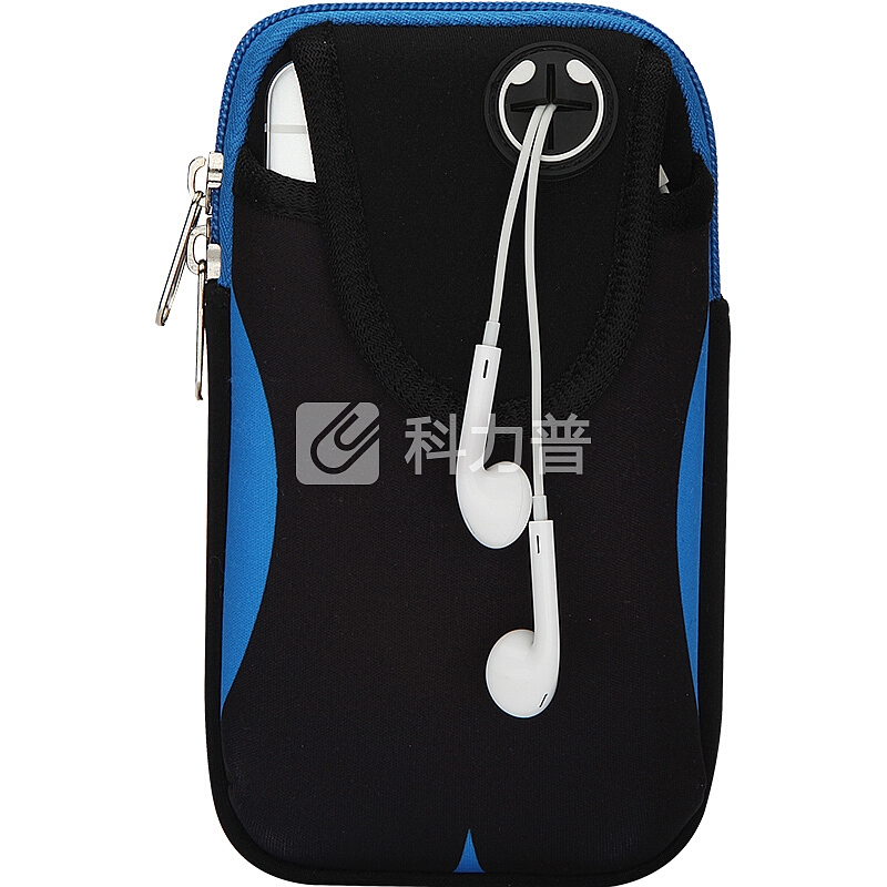 KOOLIFE 运动手机臂包保护套/带 男女户外跑步骑车旅行大容量臂袋通用苹果/三星/小米/华为等手机腕包-蓝色
