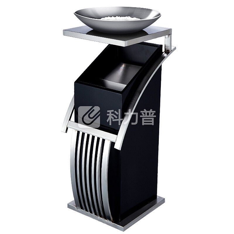 科力邦(Kelibang)不锈钢垃圾桶 宾馆酒店新概念欧式垃圾桶会所电梯烟灰桶方型不锈钢单层盆 KB1074 不锈钢