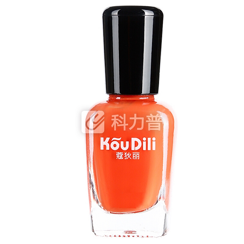 蔻狄丽(KouDili)进口韩范可剥可撕健康指甲油 显白快干持久无味小清新橘红色KP01 16ML