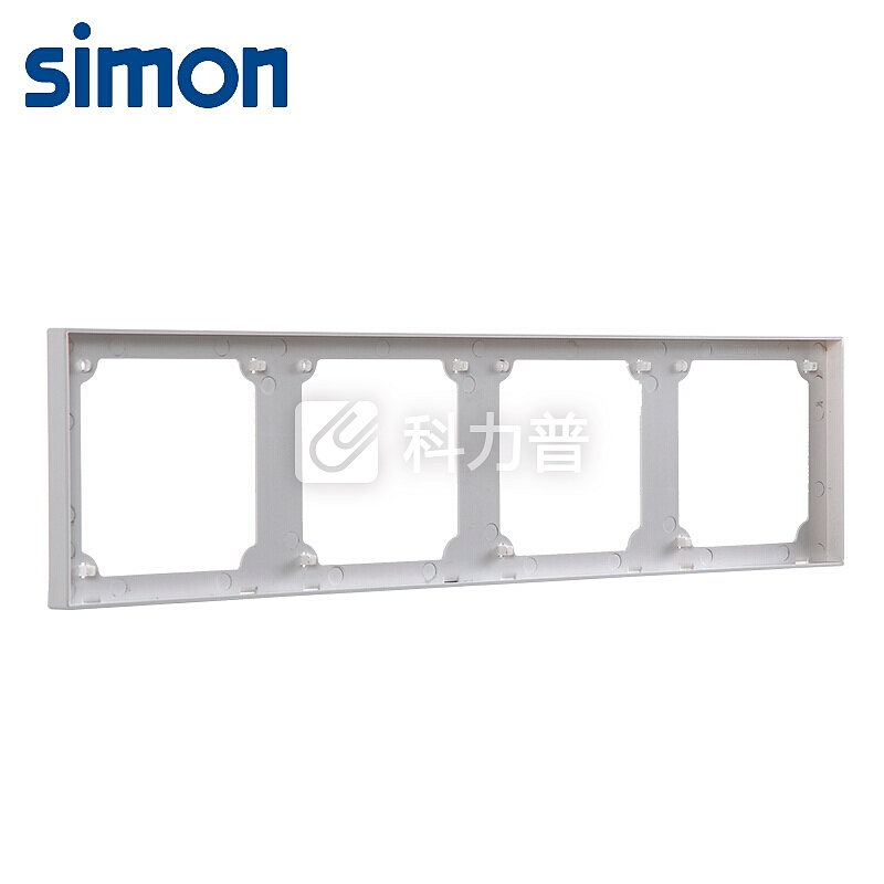 西蒙(SIMON) 开关插座面板边框 E6系列 四位边框 86型面板 象牙白色 720640