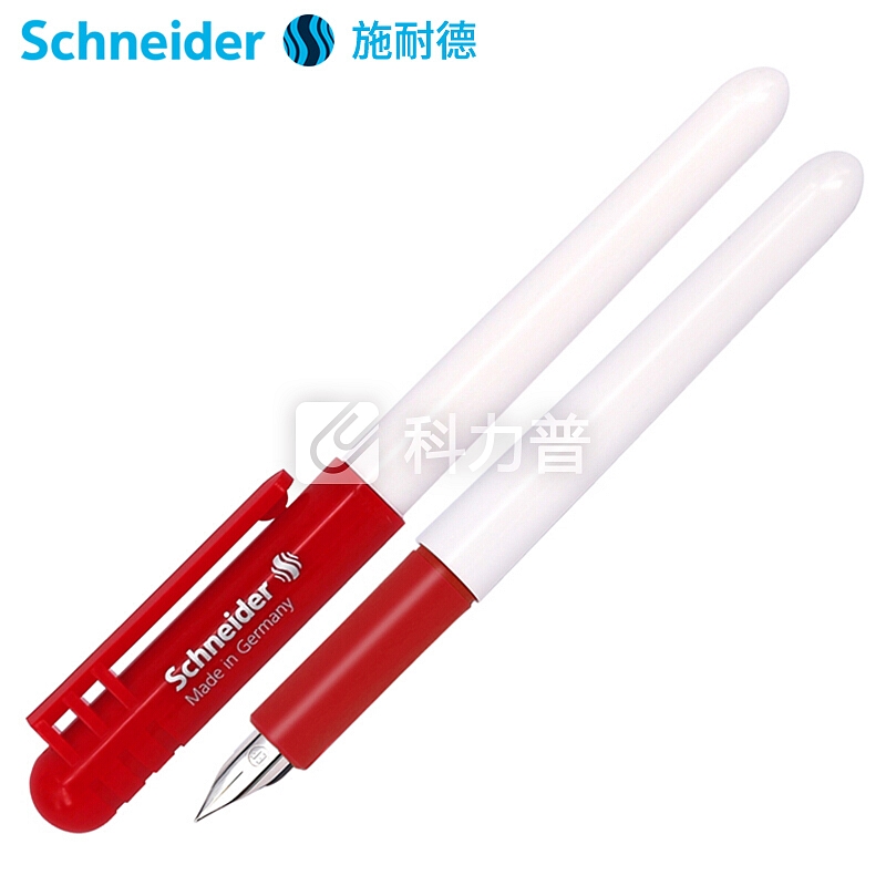 施耐德(Schneider)小学生钢笔德国进口初学者儿童练字笔特细EF尖BK401红色单支装