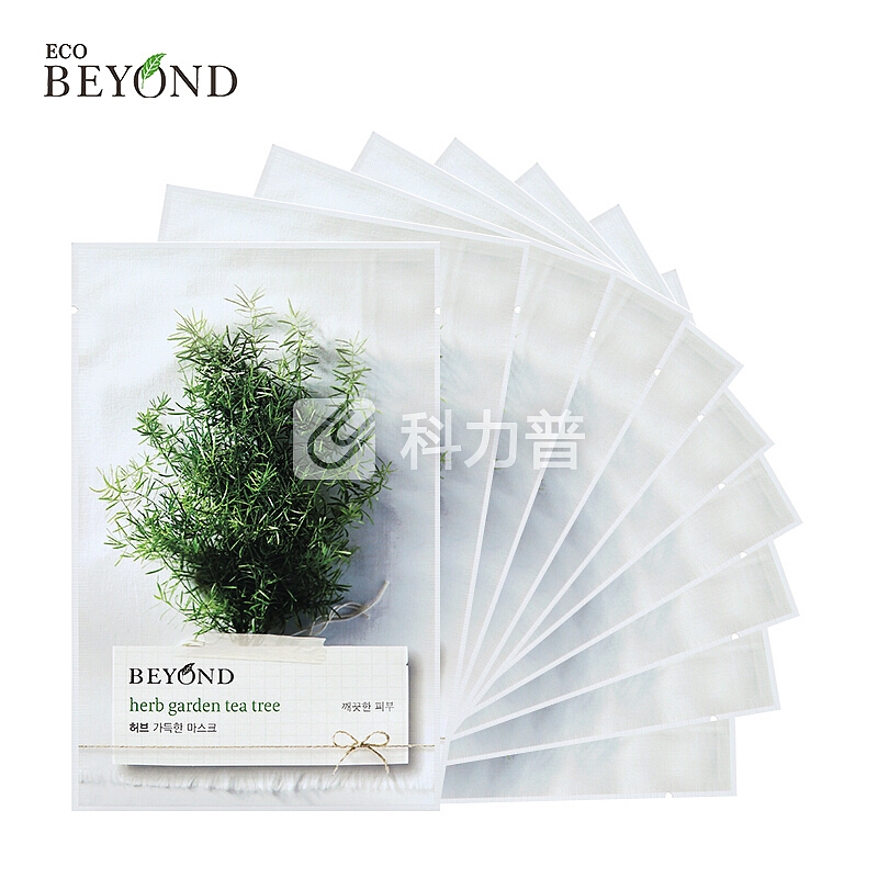 贝妍德 BEYOND 香草乐园茶树面贴膜22ml*10片 LG集团旗下品牌 护肤品 水油平衡 改善肤色 紧致滋养