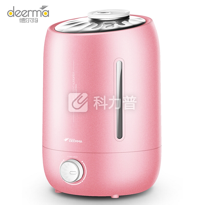 德尔玛(Deerma)加湿器 5L大容量 静音空气增湿 办公室卧室家用香薰加湿 DEM-F500S(少女粉)