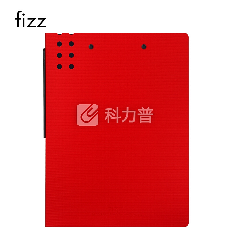 飞兹(fizz)A4加厚双强力文件夹子/彩色档案夹/资料夹/办公用品/学生试卷收纳夹 红色FZ101022