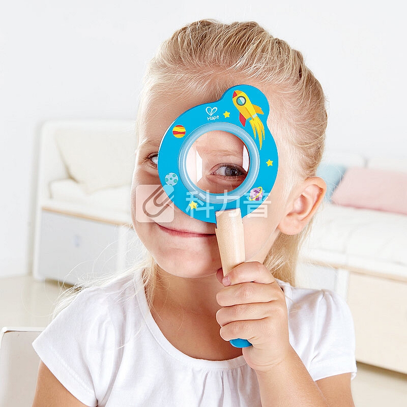 德国(Hape)太空历险放大镜儿童早教启蒙益智玩具3-6-9岁老人小孩放大镜 3岁+ E8398 男孩女孩生日节日礼物