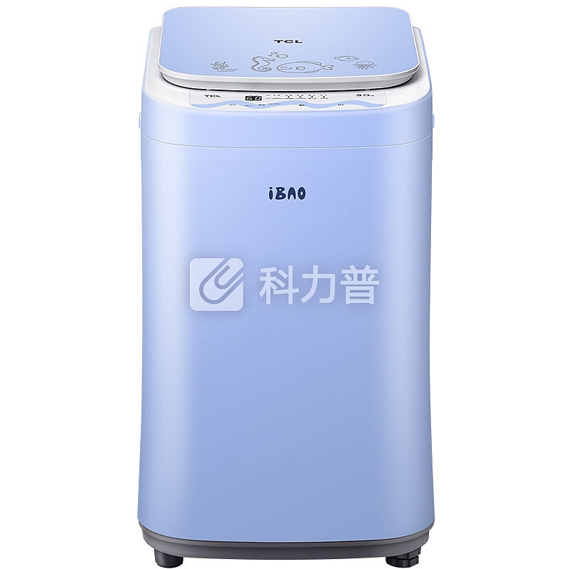 TCL 3公斤 全自动母婴迷你波轮洗衣机 高温加热洗除菌婴儿洗 可拆卸波轮洗衣机 iBAO-30SRL呵护蓝
