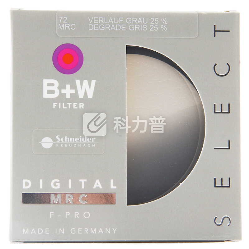 B+W 72 MRC 702M 多膜中灰渐变镜25%