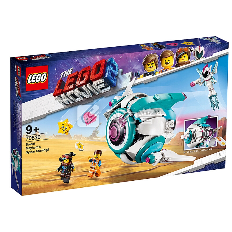 乐高(LEGO)积木 LEGO Movie乐高大电影2甜美梅亨的西斯塔太空船9岁+ 70830 儿童玩具 男孩女孩生日礼物