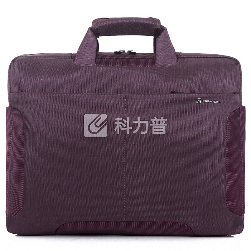 英制（BRINCH）电脑包 15.6英寸便携多层大容量通用款单肩手提笔记本电脑包 BW-152 紫色