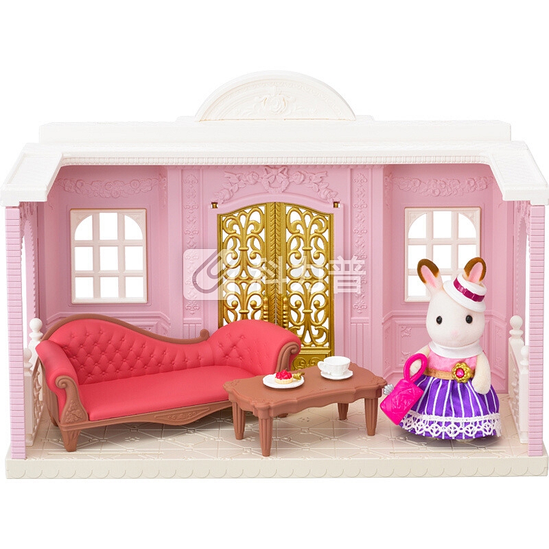 森贝儿家族 Sylvanian families 森贝儿家族公主玩具房子女孩娃娃玩具屋女童森林家族过家家人偶儿童玩具礼物--时尚小屋SYFC6006 时尚小屋