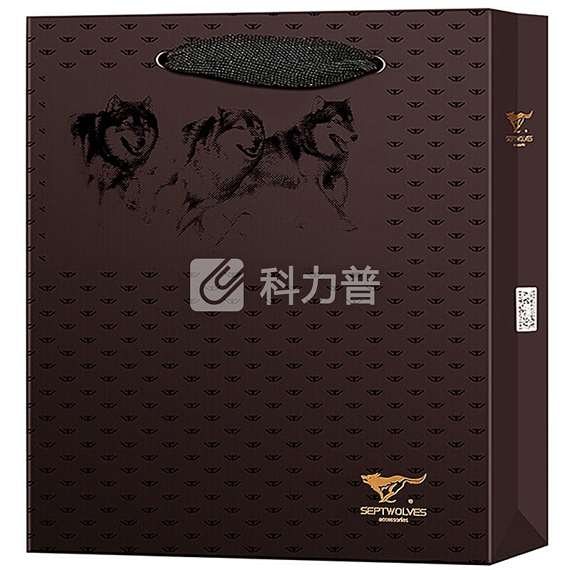 七匹狼 七匹狼 SEPTWOLVES 单肩包包装袋咖色