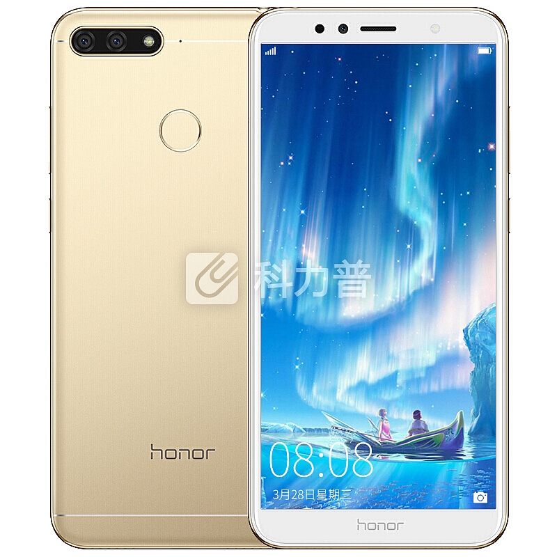 华为(HUAWEI) 荣耀畅玩7A 全面屏手机 全网通4G智能老人手机 双卡双待 铂光金(3G+32G)