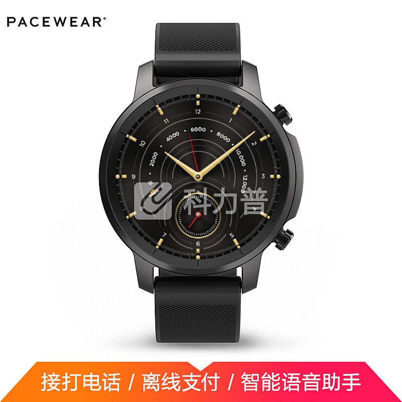 真时 pacewear 真时（Pacewear）HC腾讯智能手表男 接打电话 消息提醒 离线支付 防水 心率监测 多种运动模式 适配安卓&ios HC标准版--曜石黑