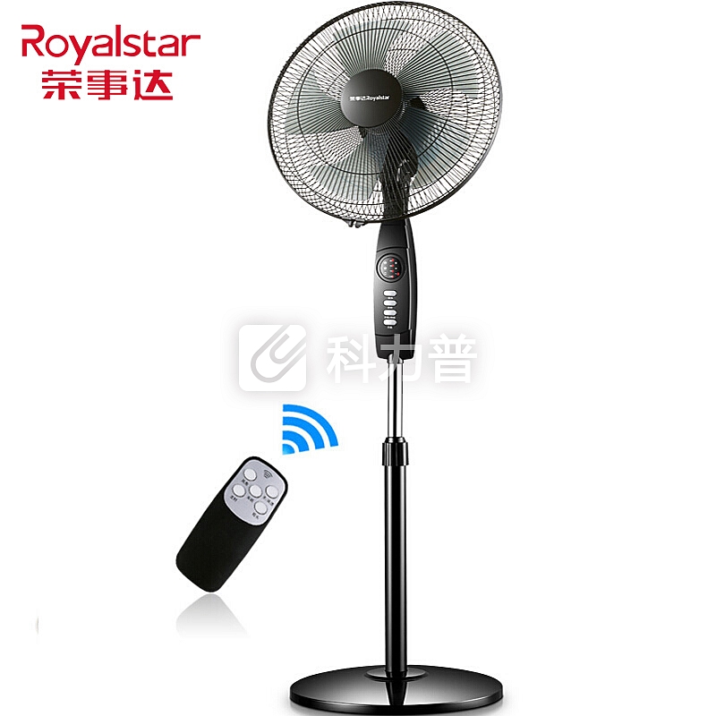 荣事达(Royalstar)遥控五风叶电风扇/落地扇/五扇叶可升降落地扇JD17Z