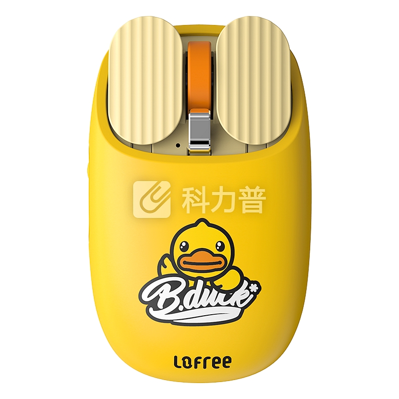 办公鼠标 LOFREE洛斐 MAUS薯片蓝牙鼠标可充电 小黄鸭双模无线鼠标（笔记本台式电脑 家用办公） 小黄鸭鼠标