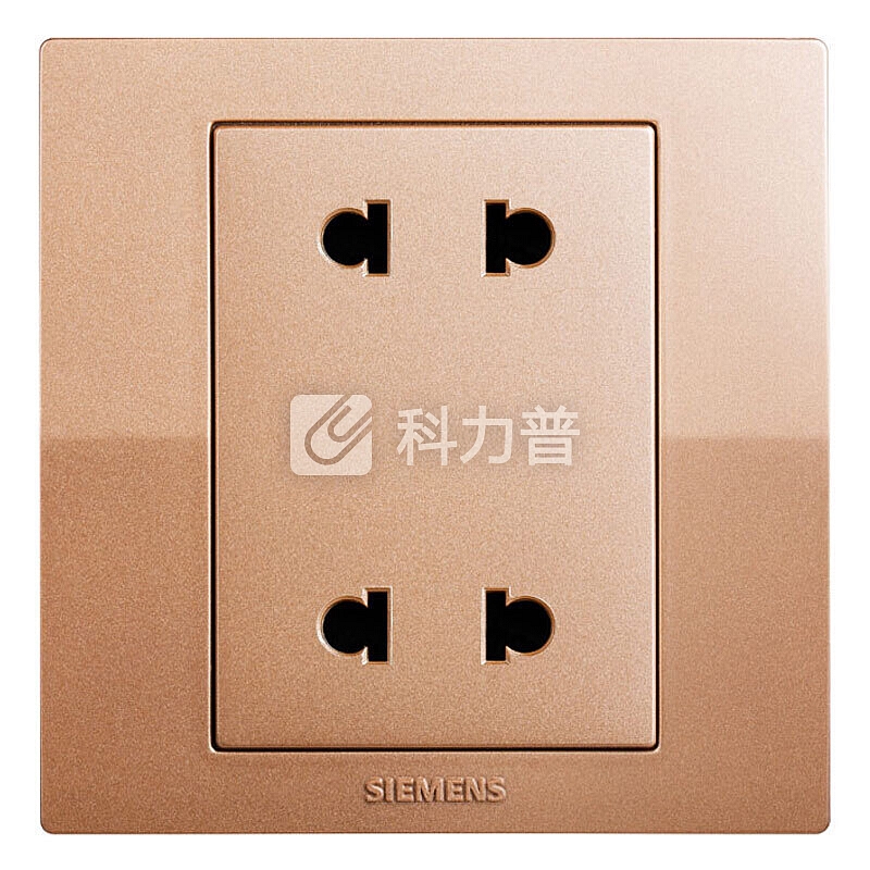 西门子 SIEMENS 西门子(SIEMENS)开关插座 悦动系列 10A四孔插座面板(香槟金)5UB80123NC03