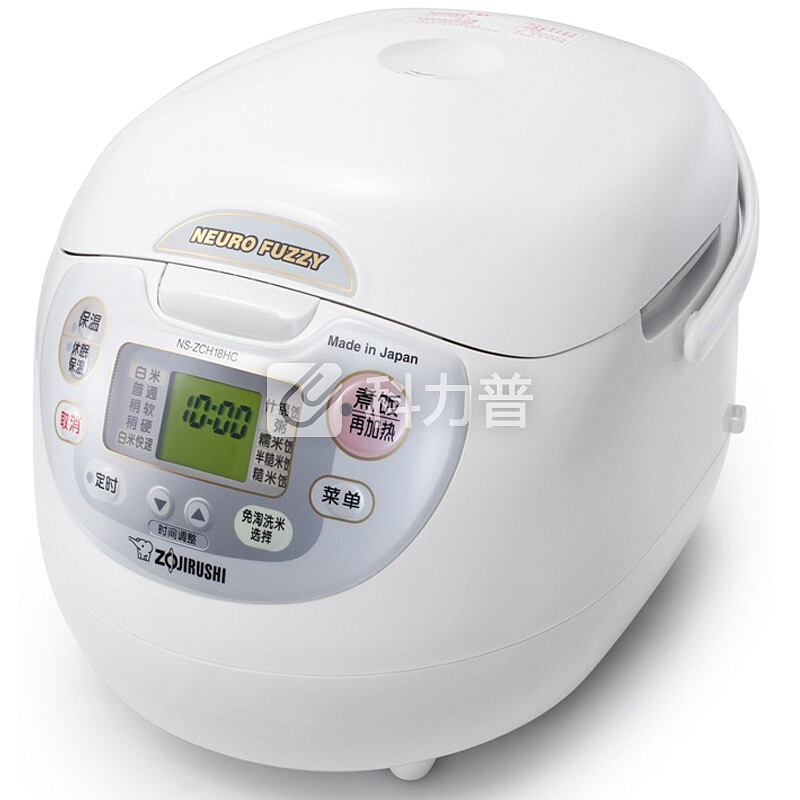象印 ZOJIRUSHI 象印（ZOJIRUSHI）日本原装进口微电脑多功能液晶电饭煲电饭锅NS-ZCH18HC-WZ米白