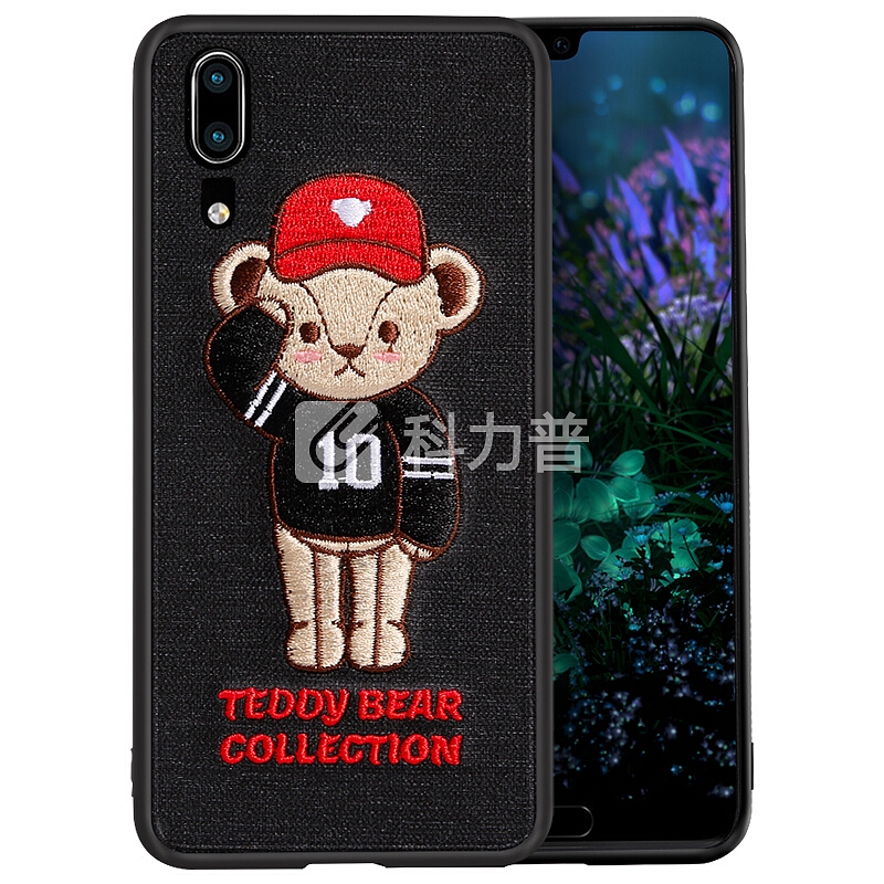 泰迪珍藏 华为P20手机壳/保护套 创意3D立体刺绣全包硅胶防摔软壳 10号棒球手