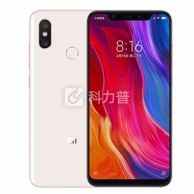 小米8 全面屏游戏智能手机白色 全网通4G 双卡双待 金色 6+64