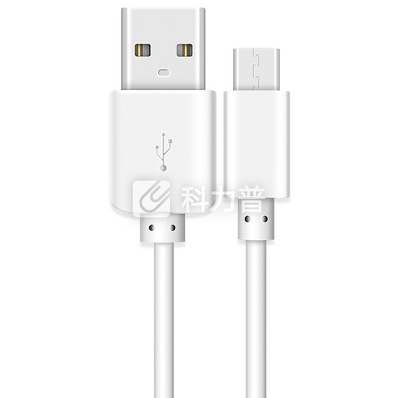 酷波 SC21 Micro USB 安卓接口手机数据线/充电线 2米 白色 适用于三星/小米/华为/魅族等安卓手机