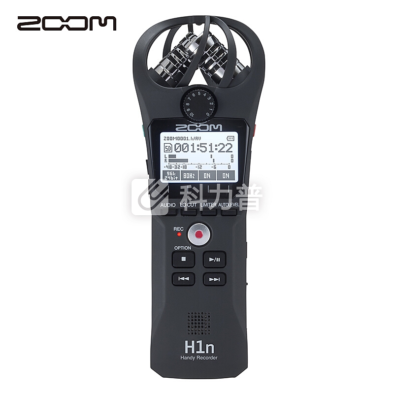 ZOOM 日本ZOOM H1n 黑色 数码录音笔/录音器 麦克风 专业降噪拍摄立体声便携录音设备 乐器学习商务采访