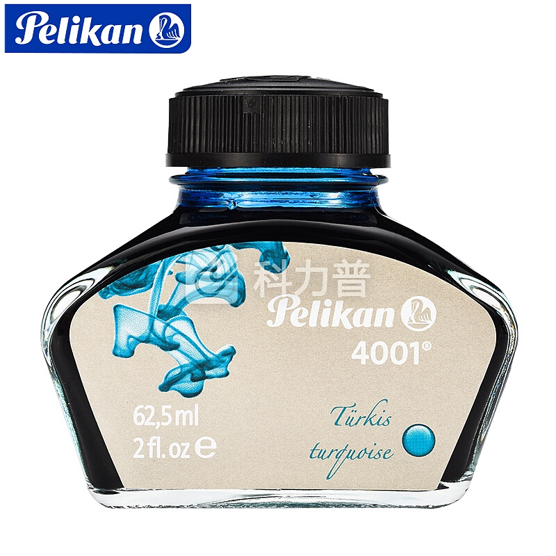 百利金(Pelikan) 4001非碳素墨水钢笔水62.5ml 土耳其蓝