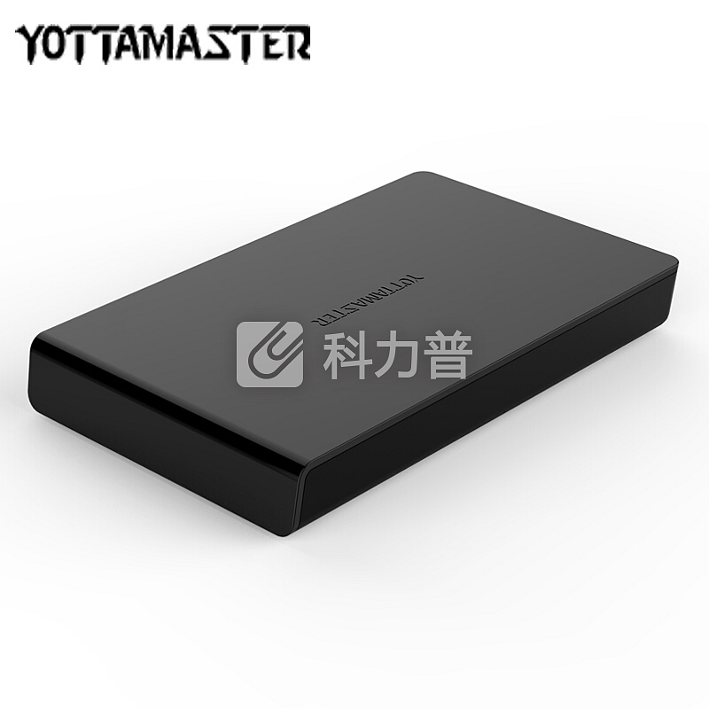 YottaMaster 2.5英寸Type-C笔记本移动硬盘盒外置盒免工具滑盖SATA串口支持固态SSD、机械硬盘 黑色A3-C3