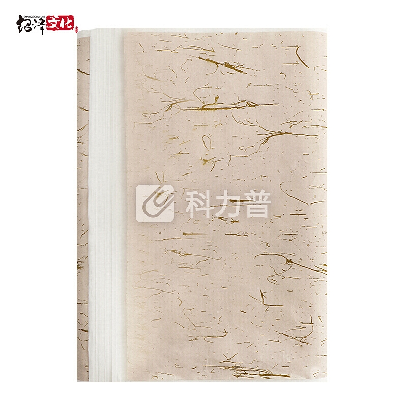 绍泽文化 文房四宝宣纸 毛笔书法书画练习用纸 生宣四尺四开 100张/刀