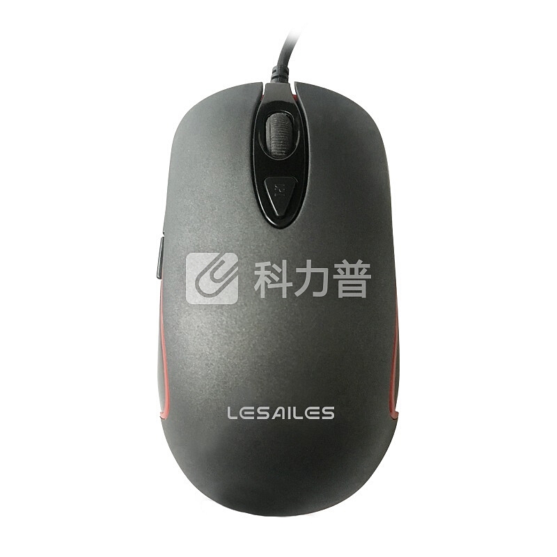 飞遁(LESAILES)雷牧LIMI101磨砂黑色有线鼠标 笔记本电脑办公游戏 小巧便携DPI调节