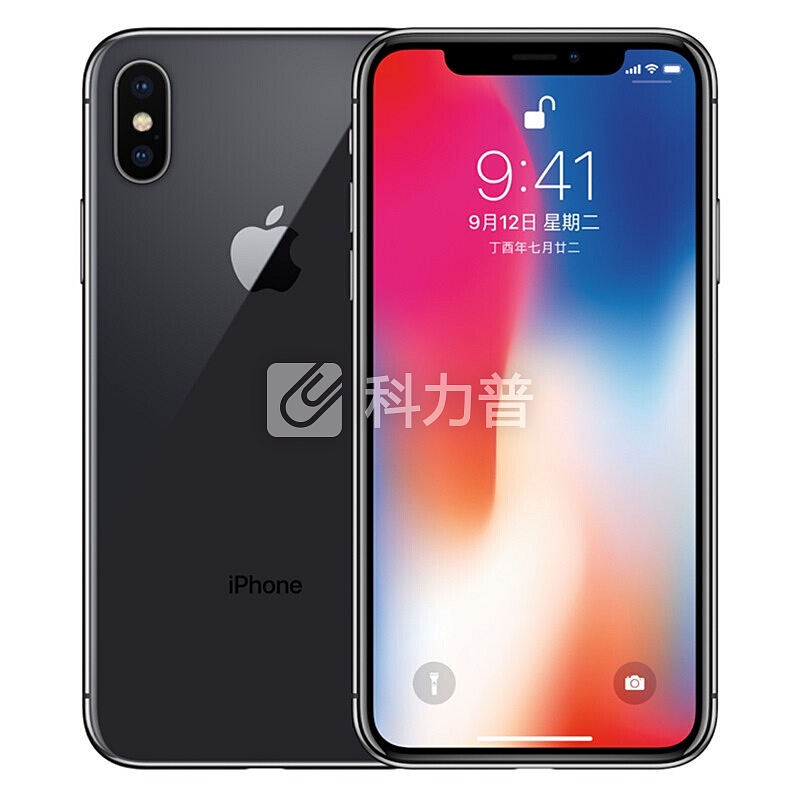 Apple 苹果 iPhone X 全面屏全网通4G智能手机 深空灰色(64GB)一年碎屏险
