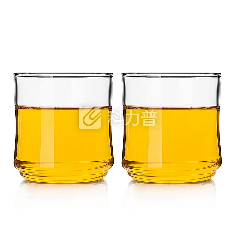 雅集 160ml玻璃小茶杯2个 家用品茗杯 透明个人茶杯 功夫茶具