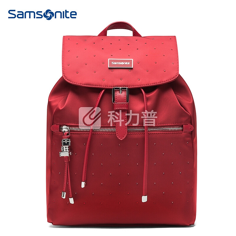 新秀丽/Samsonite时尚新潮女包13英寸 韩版学院小包时尚休闲双肩包34N*40109红色