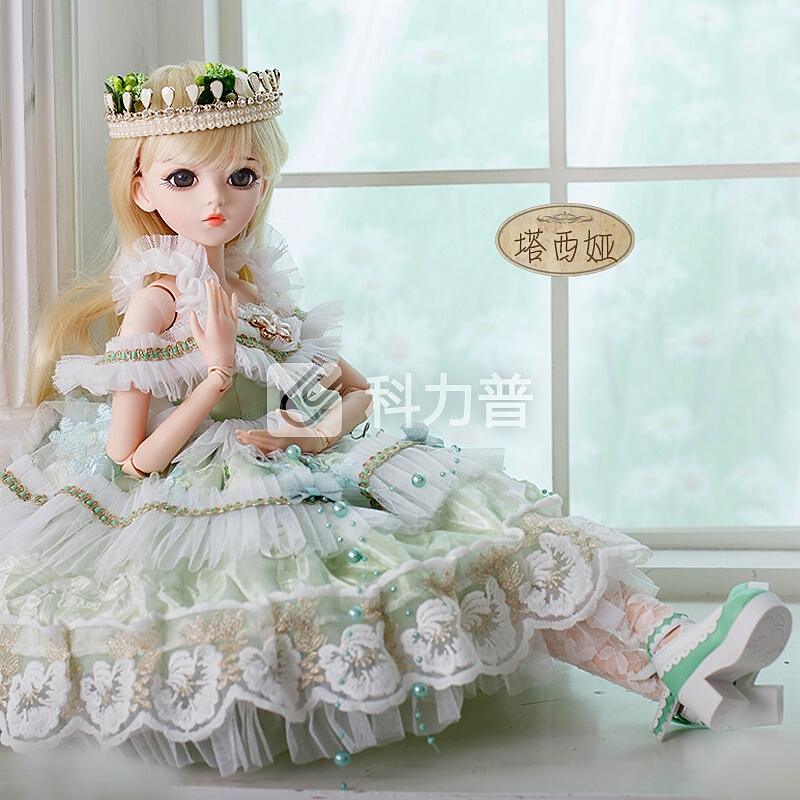 多丽丝凯蒂娃娃 芭比娃娃套装大礼盒SD/BJD娃娃婚纱娃娃灵公主女孩玩具60厘米3分改妆换装洋娃娃 塔西娅-10号 送梳妆礼包 凯蒂娃娃(60厘米)