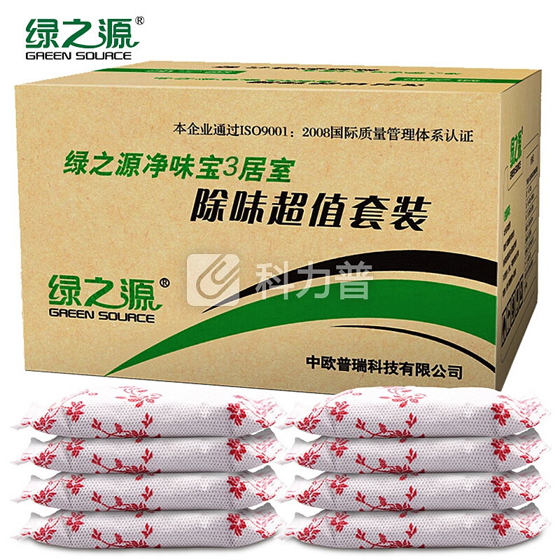 绿之源 6000g净味宝3居室 除味超值套装 装修除甲醛活性炭汽车除味去甲醛清除剂净化除味炭包