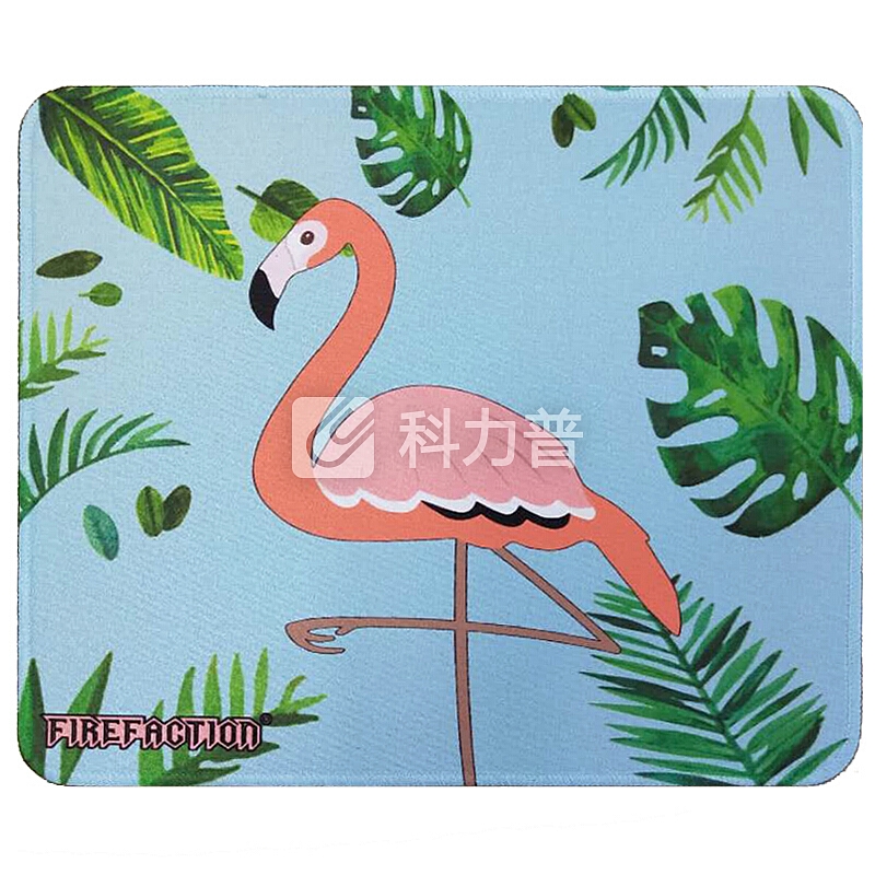 火派(FIREFACTION)T1- 红鹳A款 办公电脑垫 小巧可爱女生 精密包边 火烈鸟 底部防滑 电竞游戏鼠标垫