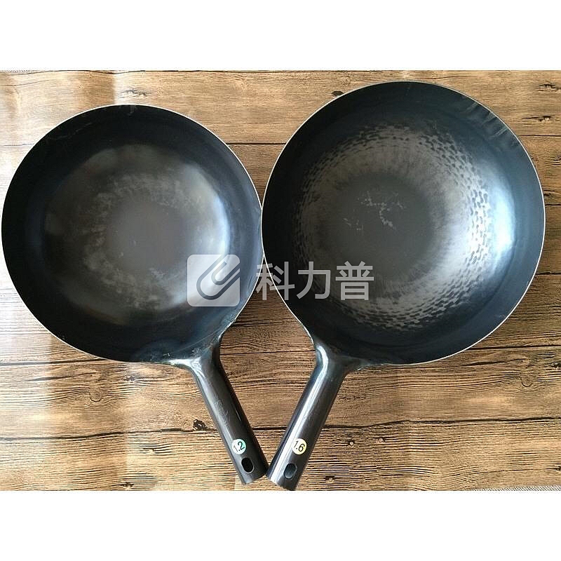 【京东优质好货】好厨自营 日本进口铁锅 教开锅 日本进口全手工拓打山田工业所铁锅 熟铁炒锅 无涂层 山田铁柄36CM厚1.6MM 送手柄