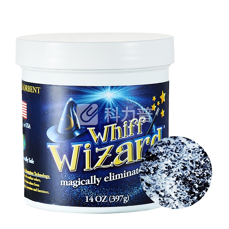 Whiff Wizard Whiff Wizard 美国原装进口空气净化剂清除剂新车新房厨房卫生间除甲醛除异味 单个装397克