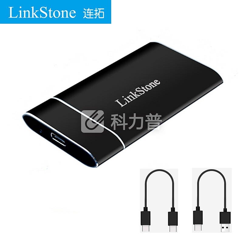 连拓(LinkStone)mSATA SSD固态移动硬盘盒子USB3.1铝合金 Type-C笔记本电脑迷你外置盒 黑色E510