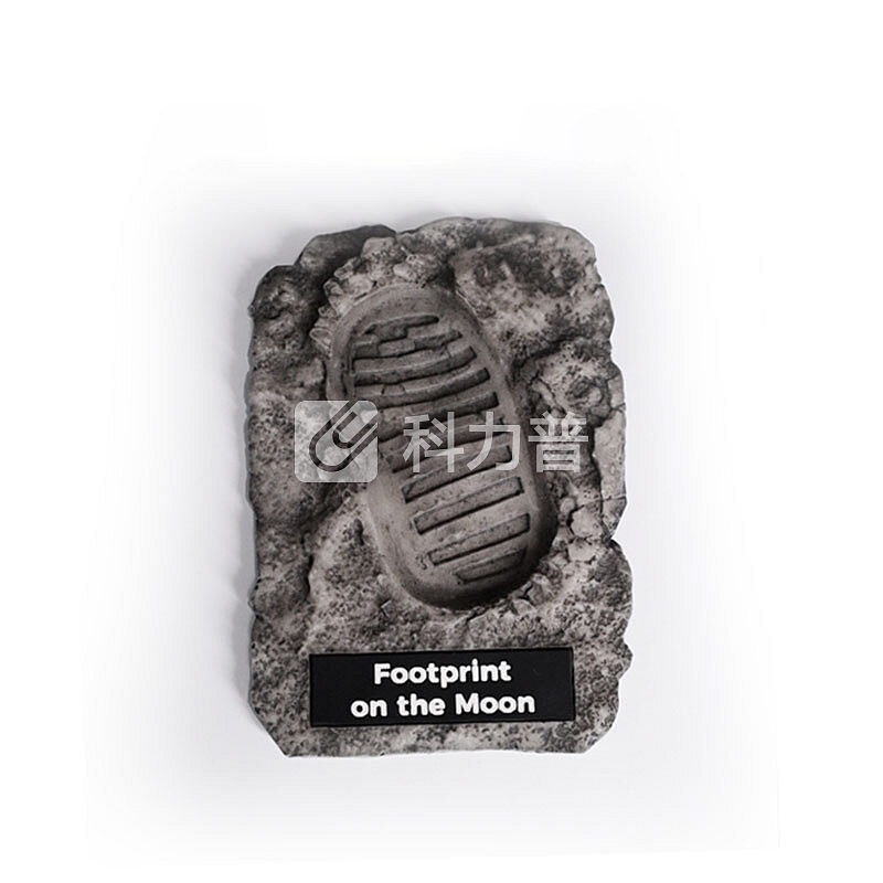 航天文创 航天文创（AstroReality） 月球上的脚印AR磁贴冰箱贴 阿波罗11号登月 手办 创意礼物 黑科技 星球贩子