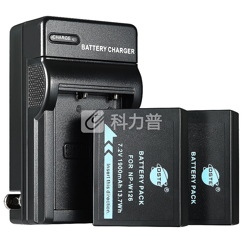 蒂森特 蒂森特（dste）富士 X-A10 X-M1 X-E1 相机 NP-W126 两电一充电池套装