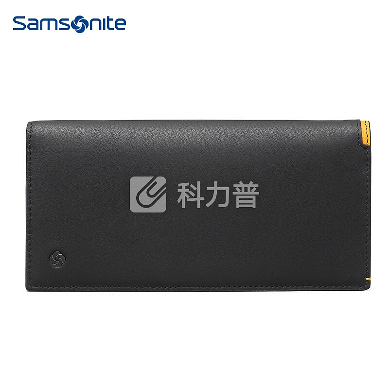 新秀丽 Samsonite Samsonite/新秀丽男士商务休闲长款钱夹时尚牛皮拉链包钱包 TM5 黑色