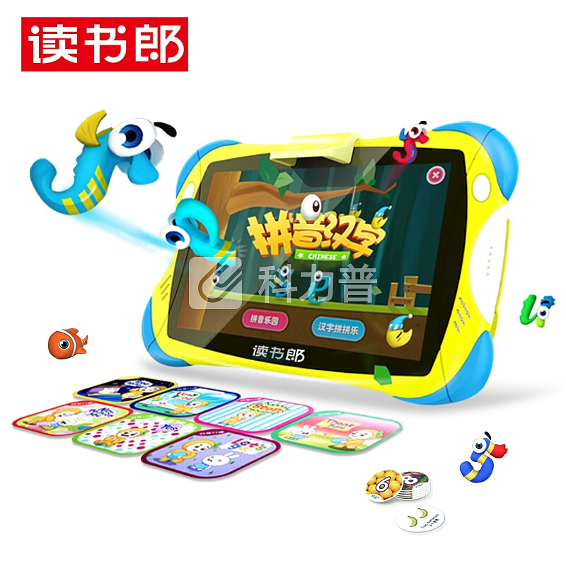 读书郎 readboy 儿童平板Q7S 幼儿早教机故事机 小学语数外同步点读机平板电脑学习机 AR智能升级版32G